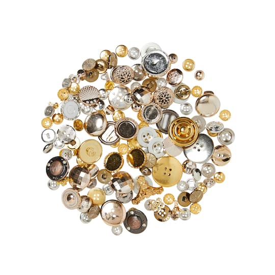 Gold &#x26; Silver Buttons By Loops &#x26; Threads&#xAE;